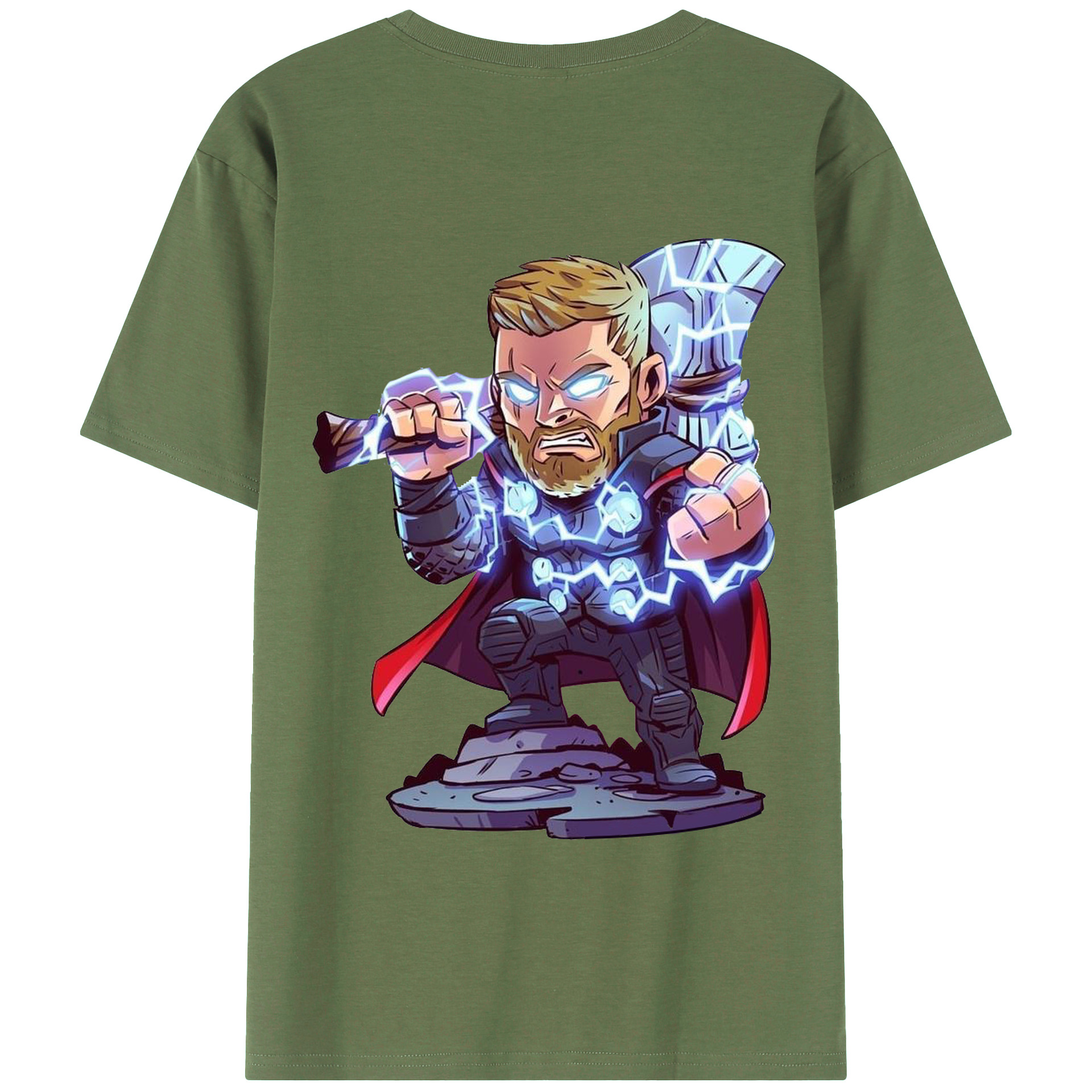 （画像用） アベンジャーズ The Avengers 綿100％ メンズ半袖Tシャツ（バックプリント） 通気性
